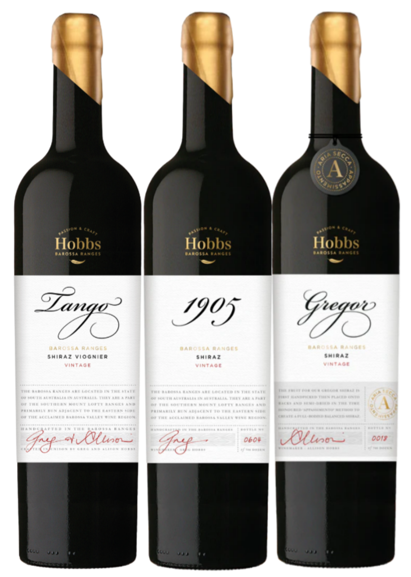 Hobbs of Barossa Ranges three bottles